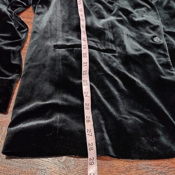 NWT Calvin Klein Womens Black Casual Velvet Blazer Size 24W - Picture 4 of 15